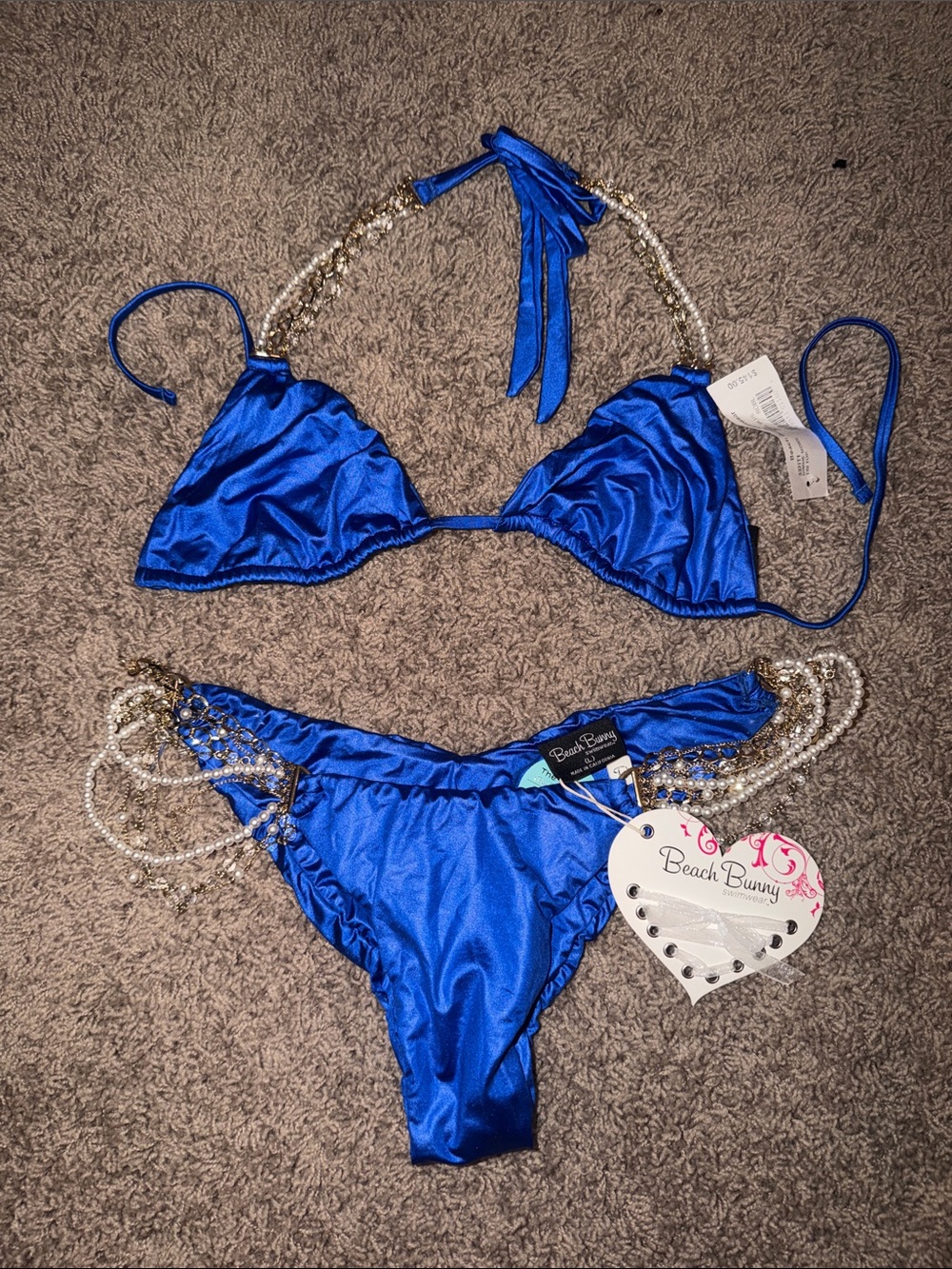 Beach Bunny Sapphire Gimme more Triangle Bikini